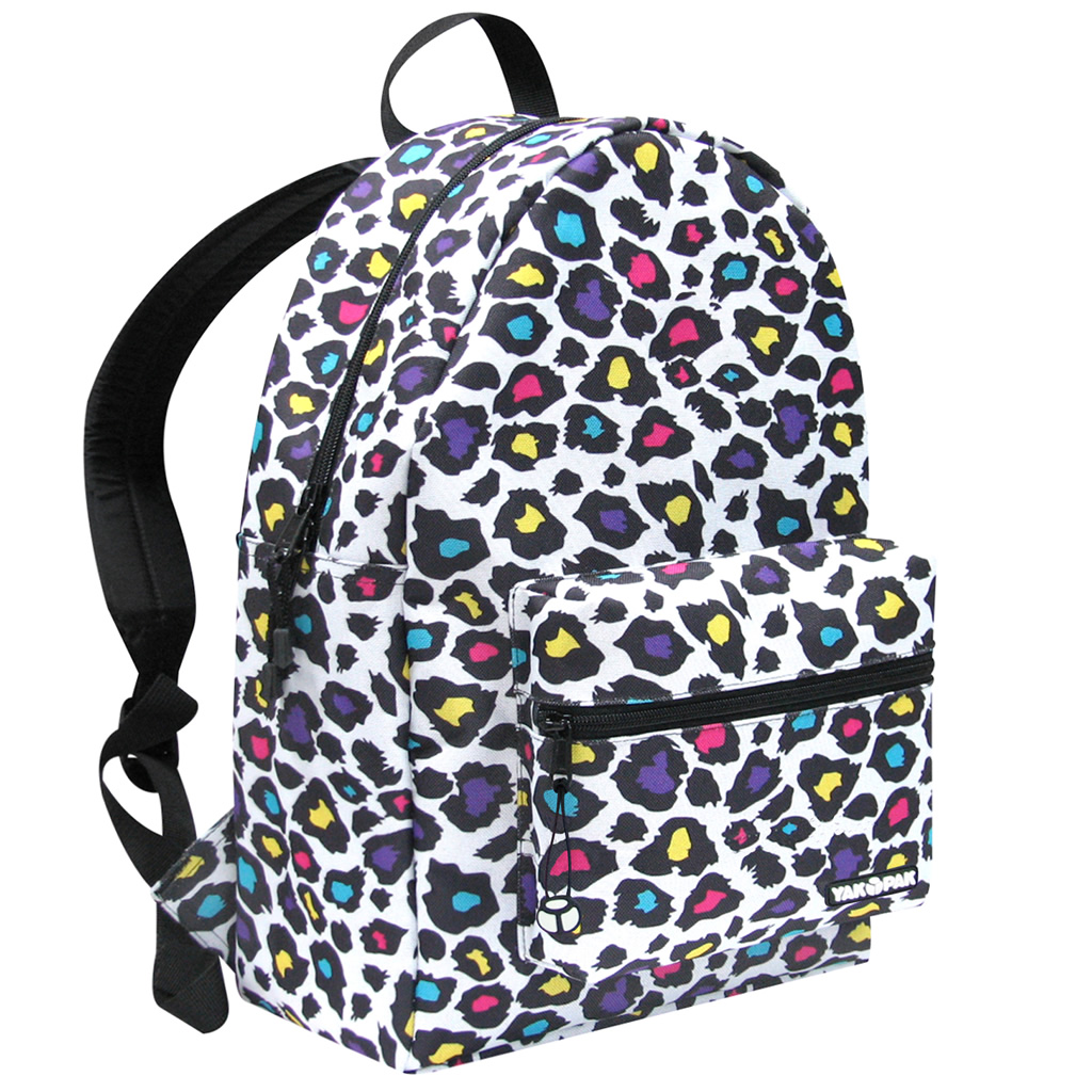 NEW YAKPAK YAK PAK LEOPARD BACKPACK BOOKBAG MULTI COLOR | eBay